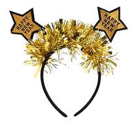 Bandeau étoile de Noël pour femmes et hommes, cerceau à cheveux scintillant avec paillettes, décor en fil pour fête de vacances, accessoires photo, confortable, extensible, cadeau (Année de Vénus)