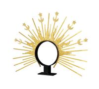 Bandeau exagéré avec diadèmes lunaires couronnes cheveux hoop femmes baroque couronne pour les occasions formelles couronne couronne