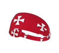 Bandeau extensible antidérapant anti-transpiration pour homme et femme - Motif drapeau des îles Wallis et Futuna - Pour gym, course à pied, yoga, tennis