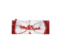 Bandeau extensible avec nœud pour bébé avec drapeau rétro du Canada - Parfait pour les nouveau-nés, les nourrissons, les tout-petits - Bandeau pour cheveux Sweet Angel Princess