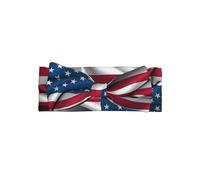 Bandeau extensible pour bébé avec nœud drapeau américain - Parfait pour les nouveau-nés, les nourrissons, les tout-petits - Bandeau pour cheveux Sweet Angel Princess