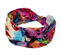Bandeau extensible pour femme, bandeau pour yoga, entraînement, sport, turban à nœud torsadé, bandeau large pour le cerveau et le bus pour filles et femmes