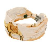 Bandeau extensible pour femme, motif paysage du désert avec motif animal cactus et soleil, bandeau antidérapant pour cheveux, turban de sport tendance pour yoga, entraînement, usage quotidien