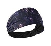 Bandeau extensible pour femme - Pour le basket-ball, le maquillage, le tennis et la course à pied - Pour Halloween, cauchemar - Araignée - Évacuation de l'humidité et de la transpiration