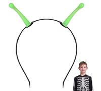 Bandeau Extraterrestre Phosphorescent Ambiance Halloween en Plastique Vert