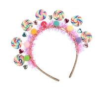 Bandeau fantaisie en forme de bonbon pour enfants, en argile cuite au four, antidérapant, accessoire de cheveux, cheveux de dessin animé, salle de conférence, anniversaires