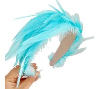 Bandeau fascinateur en plumes colorées pour fête de thé, cerceau pour cheveux, coiffure de fête Cosplay