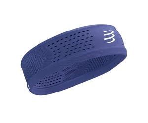 Bandeau fin Compressport On/Off Bleu Orient