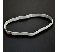 Bandeau flexible en polyester pour yoga, course à pied, gym, entraînement et usage quotidien actif avec intérieur antidérapant pour plus de stabilité (blanc)