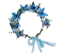Bandeau Floral Couronne de fleurs, couvre-chef, Simulation mariage immortelles, portant des bandeaux, for Photos voyage(Color3)