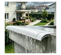 Bandeau Goutte d'Eau Aluminium Bec d'Aigle pour Toit Murs | Barre déflectrice d'eau de pluie avec face incurvée 50 mm. Montage en surface et