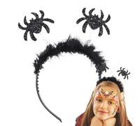 Bandeau Halloween Spiders - Creepy Spider Hair Band | Tissu de bandeau réglable | Halloween Accessoire | Accessoires de costumes du réseau d'araignée | araignée et adultes