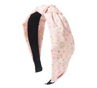 Bandeau Happy Easter - Bandeau large à nœud supérieur - Bandeau avec imprimé œuf de lapin - Accessoires de vacances de printemps pour femme