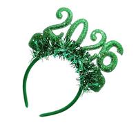 Bandeau Happy New Year - Décorations de tête à Paillettes 2026 | pour Costume Costumes pour Femmes Événements d'anniversaire Maison Salle de Classe Fêtes intérieures