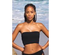 Bandeau haut de maillot à nouer détails perles - Lumineux - 38 - Noir - Femme - Etam