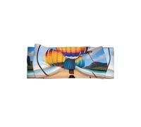 Bandeau hawaïen avec nœud en forme de montgolfière pour filles - Bandeau en polyester doux et extensible pour bébé, parfait pour les nouveau-nés de 0 à 6 mois, cadeau de bébé, accessoire photo