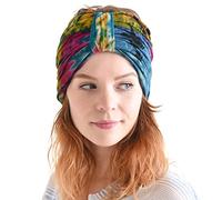 Bandeau Hippie Tie Dye Mode Turban Femme, Boho Head Band Élastique, Couvre Tête Style 60's 70's, Foulard Rétro Bandana Cheveux Psychédélique Fleur Motif A