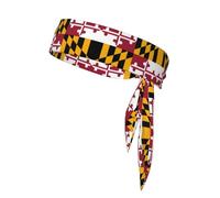 Bandeau imprimé Drapeau de l'État du Maryland, Drapeau de la Nouvelle-Zélande, Unisexe, Fitness, Sport, Course à Pied, Tennis, Basket-Ball, karaté