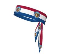 Bandeau imprimé Drapeau de l'État du Missouri, Drapeau de la Nouvelle-Zélande, Unisexe, Fitness, Sport, Course à Pied, Tennis, Basket-Ball, karaté
