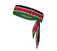 Bandeau imprimé drapeau du Kenya, cravate de karaté, bandeau athlétique, anti-transpiration