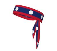 Bandeau imprimé drapeau du Laos, cravate de karaté, bandeau athlétique, anti-transpiration