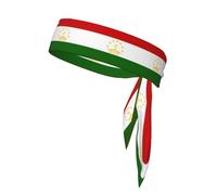 Bandeau imprimé drapeau du Tadjikistan, cravate de karaté ninja, bandeau athlétique, bandeau d'entraînement anti-transpiration