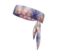 Bandeau imprimé jardin botanique, bandeau adiustable, parfait pour la course, le fitness et d'autres sports.