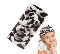 Bandeau Imprimé Léopard,Bandeau Imprimé Léopard - Larges Enveloppements De Tête De Turban De Cheveux De Léopard | Bandeau À Nœuds Doux Et Extensible Pour Bébés Filles, Accessoires De