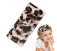 Bandeau imprimé léopard pour - Large bandeau léopard - Bandeau avec nœuds - Doux et extensible - Pour un usage quotidien et la photographie