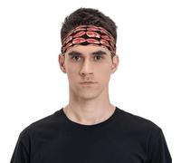 Bandeau imprimé steak B pour homme et femme, bandeau de transpiration pour course à pied, football, gym, accessoires