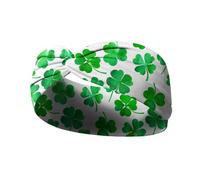 Bandeau imprimé vert pour la Saint-Patrick Bandeau de Noël Accessoires de cheveux Bandeau de sport B4g9 élastique Y accessoire de fête