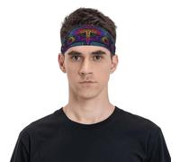 Bandeau indien mandalas libellule pour homme et femme, bandeau de transpiration pour la course à pied, le football, la salle de sport