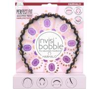 Bandeau Invisibobble Hairhalo True Dark Sparkle, 1 Bandeau Réglable Pour Filles Et Femmes, Doux, Adapté Aux Cheveux Et Confortable, Original Conçu Au C?ur De Munich, Couleur Pierre Noire