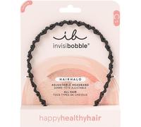Bandeau Invisibobble Hairhalo True Dark Sparkle, 1 Bandeau Réglable Pour Filles Et Femmes, Doux, Adapté Aux Cheveux Et Confortable, Original Conçu Au C?ur De Munich, Couleur Pierre Noire