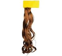 bandeau jaune avec cheveux bruns - boland 85996 Marron G