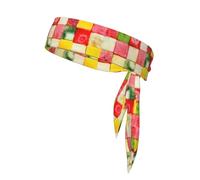Bandeau Kiwi avec imprimé pastèque, cravate de karaté, bandeau athlétique, évacuation de la transpiration