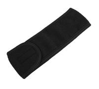 Bandeau large autocollant pour femme - Serviette de yoga, spa, bain, douche, maquillage, lavage du visage - Accessoires de maquillage (noir)