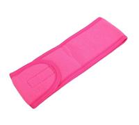 Bandeau large autocollant pour femme - Serviette de yoga, spa, bain, douche, maquillage, lavage du visage, salon de beauté - Accessoires de maquillage (rose rouge)