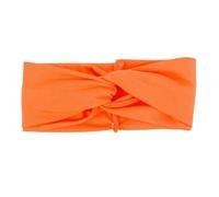 Bandeau Large Cheveux Femme Bandeaux Turban uni for femmes, élastiques torsadés, extensibles, bandeau de Yoga for filles(Orange)