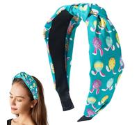 Bandeau large de Pâques, bandeau de Joyeuses Pâques - Bandeau imprimé lapin œufs de Pâques,Bandeau de lapin couleurs vives pour les danses, les fêtes, les mariages, les vacances, les rendez-vous les v