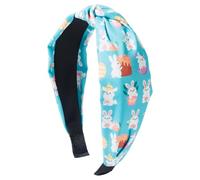 Bandeau large de Pâques, bandeau de Joyeuses Pâques | Bandeau imprimé lapin œufs de Pâques - Bandeau de Pâques polyvalent pour les voyages, les danses, les fêtes, les mariages, les vacances, les rende