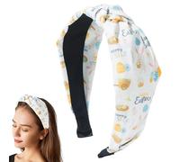 Bandeau large de Pâques, bandeau de Joyeuses Pâques | Bandeaux larges de Pâques pour femmes,Bandeau de Pâques polyvalent pour les voyages, les danses, les fêtes, les mariages, les vacances, les rendez