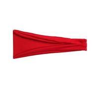 Bandeau large et extensible pour femme : bandeau fin haut de gamme léger et élastique absorbant la transpiration (rouge, taille unique)