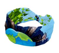 Bandeau large pour femme, Save the Energy Earth, élastique antidérapant, nœud torsadé, accessoire pour cheveux