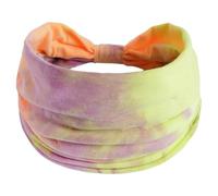 Bandeau large pour femme, turban multicolore, confortable et extensible, bandeau de sport, tête élastique, pour le yoga, la course, le sport, le lavage du visage, le maquillage, multicolore 10