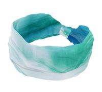Bandeau large pour femme, vert et bleu, abstrait, texture vague océan, texture vague de l'océan, bandeau de sport, accessoires pour cheveux pour yoga, course à pied, vie quotidienne