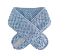 Bandeau large réglable antidérapant pour yoga, spa, bain, douche, maquillage, maquillage pour femme (bleu)