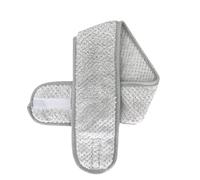 Bandeau large réglable antidérapant pour yoga, spa, bain, douche, maquillage, maquillage pour femme (gris)