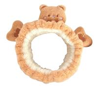 Bandeau Lavage du Visage Marron pour Femmes Ours en Peluche