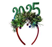 Bandeau LED 2025, diadème pour le Nouvel An, bandeau à paillettes pour le Nouvel An, bandeau Bopper, accessoires pour cheveux, coiffe de costume pour fête du Nouvel An